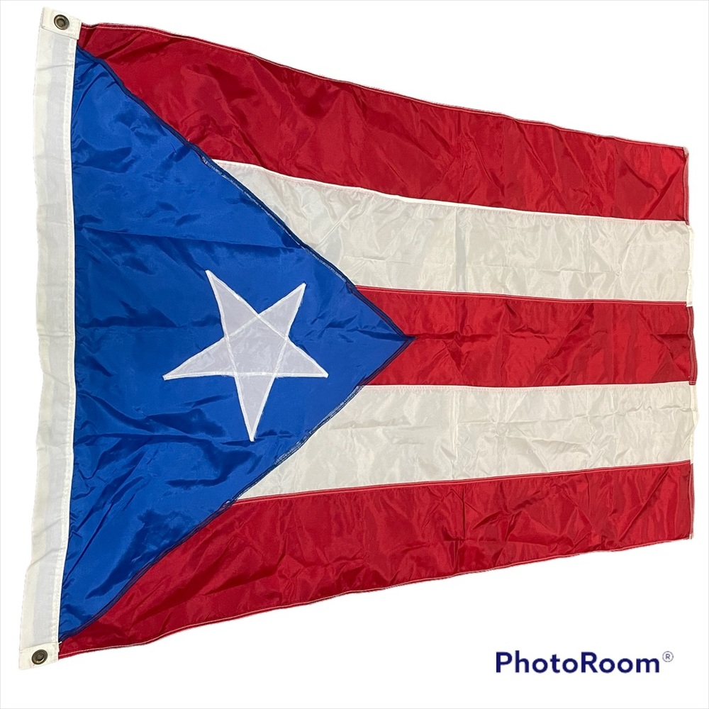 PUERTO RICAN FLAG OF PUERTO RICO  3 X 5 FEET WITH BRASS GROMMETS INDOOR OUTDOOR